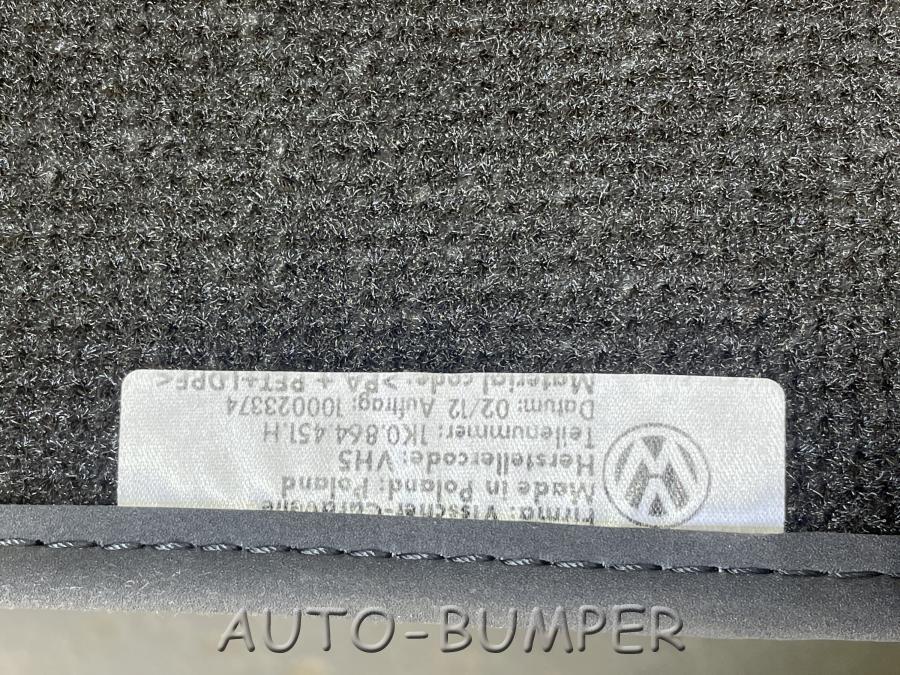 VW Golf 6, Jetta 2011- К-т ковриков, "Черный/серый кристал" 1K2864435H 1K2864436H  1K0864451H 1K0864452H 